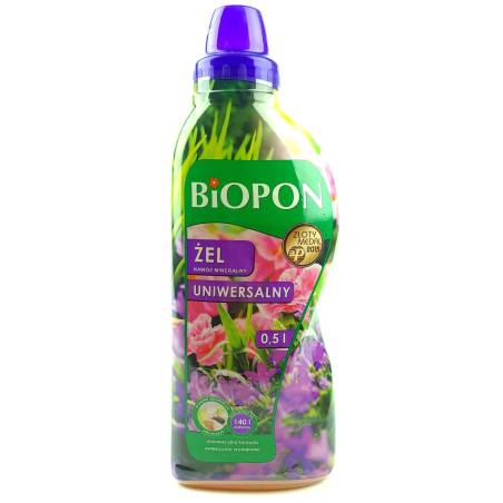 Biopon 0,5l Żel nawóz mineralny uniwersalny innowacyjna formuła wszystkie rośliny