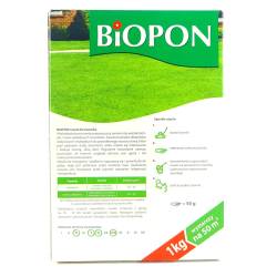 Biopon 1 kg Nawóz do trawnika równomierny wzrost trawy soczysta zieleń