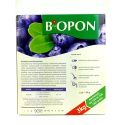 Biopon 3 kg Nawóz granulowany do borówek zakwaszający rośliny kwasolubne