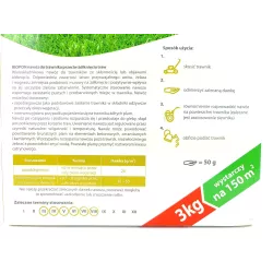 Biopon 3 kg Nawóz przeciw żółknięciu trawnika zielony trawnik zdrowa darń