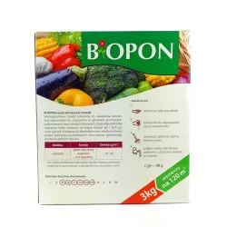 Biopon 3 kg Nawóz do warzyw i rozsad obfite zbiory przyspieszony wzrost zdrowe owoce