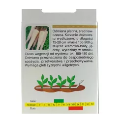 AbezA Pietruszka Kaśka Nasiona na taśmie Karton korzeniowa wczesna 6m bardzo smaczna gruba biała