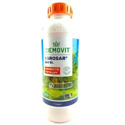 Ziemovit 1L Agrosar 360SL herbicyd totalny koncentrat do zwalczania chwastów zamiennik Roundup Gallup Randap Marker Tajfun