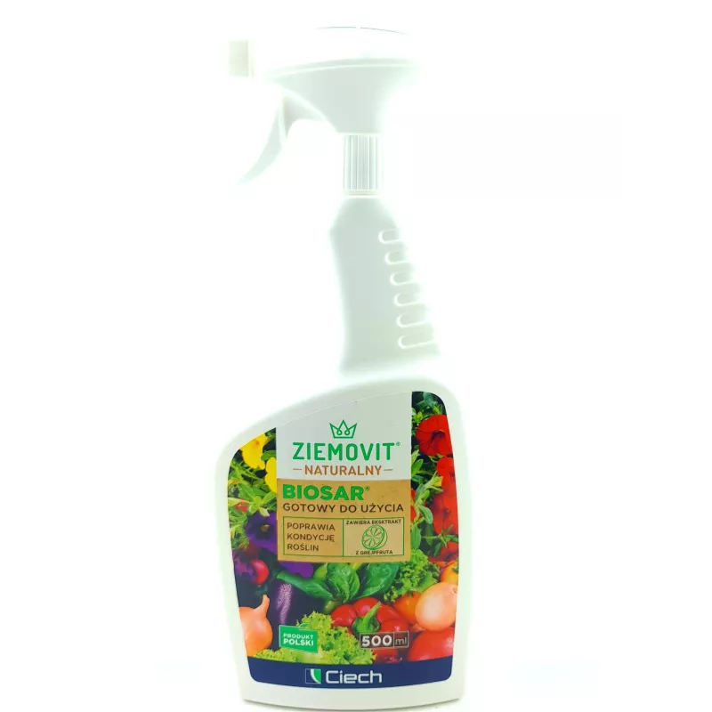 Ziemovit 500ml Biosar biostymulator gotowy do użycia ekstrakt z grejpfruta odżywia wzmacnia pobudza wzrost