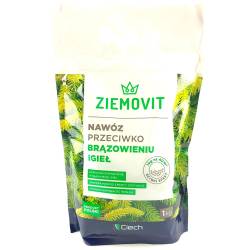 Ziemovit 1 kg Nawóz do iglaków brązowienie igieł zapobiega uzupełnia niedobory składników soczysta zieleń