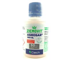 Ziemovit 50ml Agrosar 360SL skoncentrowany herbicyd totalny zwalcza chwasty zamiennik Roundup Marker Tajfun Gallup Randap