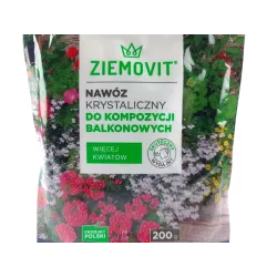Ziemovit 200 g Nawóz krystaliczny do kompozycji balkonowych petunia surfinia bakopa sanwitalia