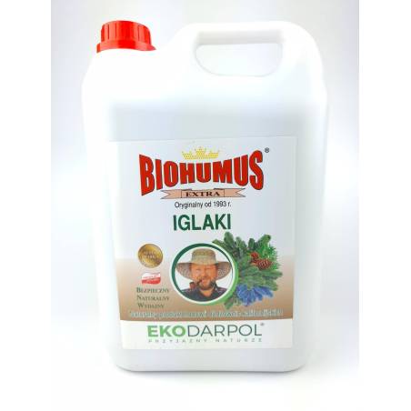 Ekodarpol 5 l Biohumus Extra pod iglaki Nawóz płynny naturalny Zasilanie roślin iglastych kwasolubnych Zakwasza