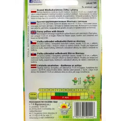 Toraf 0,2g Bratek żółty z czarnym oczkiem Nasiona kwiaty dwuletnie nasadzenia rabatki balkony