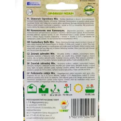 Toraf 1g Dzwonek ogrodowy mix Nasiona kwiatów dwuletnich kolory rabaty kwiat cięty