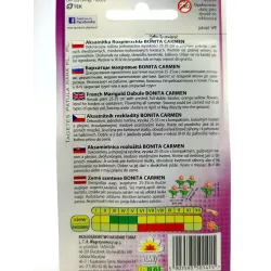 Toraf 1g Aksamitka Bonita Carmen Nasiona rozpierzchła miodowo-czerwona jednoroczna