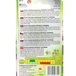 Toraf 1g Aster Książęcy Ruckley Supreme Nasiona wysoki niebiesko-białe kwiaty