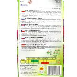 Toraf 1g Aster karłowy mix Nasiona mieszanka kolorów obficie kwitnące kolorowa rabatka