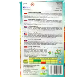 Toraf 1g Eszolcja Kalifornijska mix kolorów Nasiona kwiatów jednorocznych wysokie rabatki