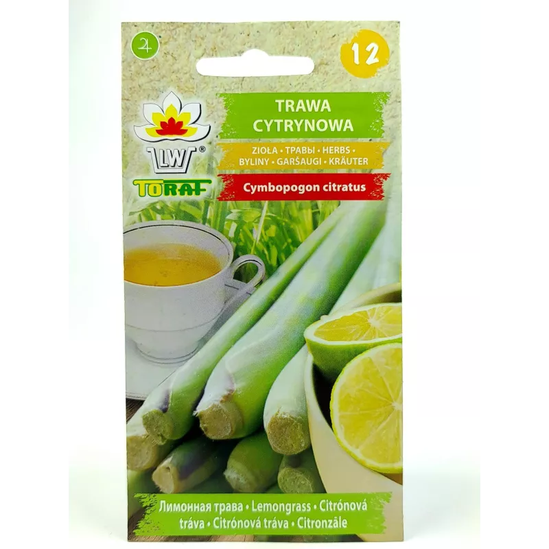 Toraf 0,1g Trawa Cytrynowa Nasiona ziół dodatek do herbaty drinków potraw kuchni azjatyckich