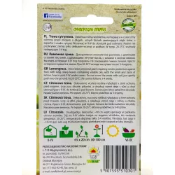 Toraf 0,1g Trawa Cytrynowa Nasiona ziół dodatek do herbaty drinków potraw kuchni azjatyckich