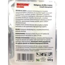 Bio-Gen 100g Biosan KZ 2000 Preparat szamb oczyszczalni  bakterie biologicznej obróbki ścieków