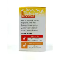 Bio-Gen 30g P Probiotyki dla psów Psy małe średnie Premiks Odporność