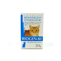 Bio-Gen 20g Kt Probiotyki dla kotów Wszystkie rasy typy Biologiczny stymulator Odporność Witalność Wzrost