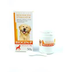 Bio-Gen 50g P Probiotyki dla psów Duże psy Bio-stymulator Witalność Odporność Lśniąca sierść