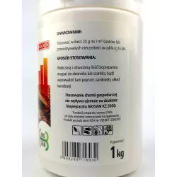 Bio-Gen 1kg Biosan KZ 2000 Środek do przydomowych oczyszczalni Bakterie do szamb Wysoko skoncentrowane