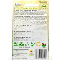 Toraf 1g Sałata Lodowa Great Lakes 118 Nasiona Głowiasta Krucha