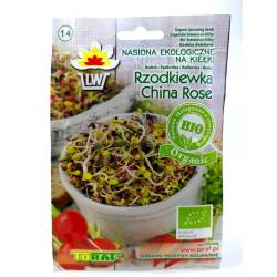 Toraf 20g Rzodkiewka China Rose Nasiona Kiełki Bio-Organic ekologiczne rzodkiewki
