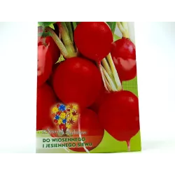 Toraf 10g Rzodkiewka Saxa 3 Nasiona warzyw Siew wiosenny jesienny Odmiana czerwona łagodna