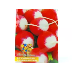 Toraf 10g Rzodkiewka Caro Nasiona warzyw Odmiana wczesna czerwono-biała Siew wiosenny jesienny