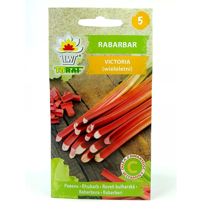 Toraf 0,5g Rabarbar Victoria Nasiona warzyw Odmiana średniowczesna plenna Bogactwo witamin