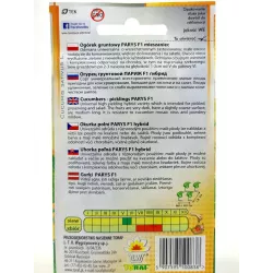 Toraf 4g Ogórek Parys F1 Nasiona warzyw Odmiana gruntowa średniowczesna Bardzo plenny