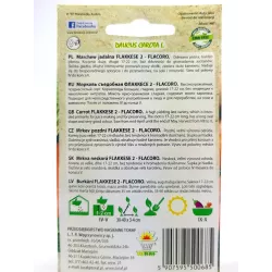 Toraf 5g Marchew Flakkese 2 Flacoro Nasiona warzyw Odmiana bardzo plenna późna Słodka Źródło karotenu