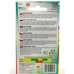 Toraf 0,3g Mak Syberyjski Mix Nasiona kwiatów wieloletnich Mieszanka kolorów Pachnące kwiaty