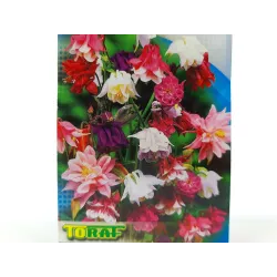 Toraf 0,3g Orlik ogrodowy pełny mix Nasiona kwiatów wieloletnich Mieszanka kolorów Pełne kwiaty