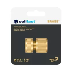 Cellfast Szybkozłącze STOP 1/2" / 5/8" BRASS 52-820 Wytrzymałe Mosiądz