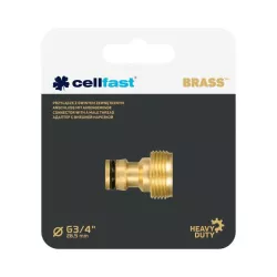 Cellfast Przyłącze GZ 3/4" BRASS 52-870 Solidne Wkręcane Mosiądz