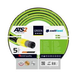 Cellfast Wąż ogrodowy GREEN ATS2 1/2" 25m 15-100 Nieskręcający Super flexi Gwarancja 5 warstwowy