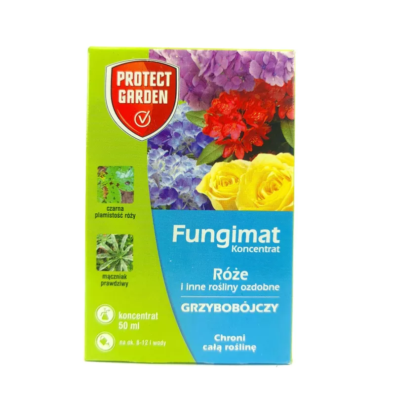 SBM 50ml Fungimat Środek grzybobójczy Koncentrat Róże Rośliny ozdobne Czarna plamistość Mączniak prawdziwy