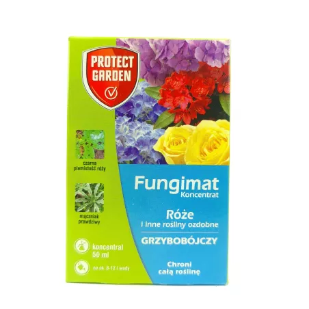 SBM 50ml Fungimat Środek grzybobójczy Koncentrat Róże Rośliny ozdobne Czarna plamistość Mączniak prawdziwy