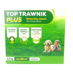 SBM 3,5 kg Solabiol Top Trawnik Plus Granulowany nawóz naturalny Boiska Trawniki Długotrwały efekt