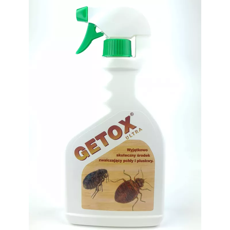 Getox Ultra 600ml Płyn na pluskwy pchły prusaki wyjątkowo skuteczny oprysk Getoks
