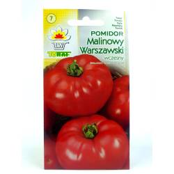 Toraf 0,5g Pomidor Malinowy Warszawski Wczesny Nasiona warzyw odmiana gruntowa plenna duże owoce