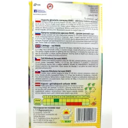 Toraf 1g Kapusta Głowiasta Czerwona Mars Nasiona warzyw Ładne główki Bardzo smaczna