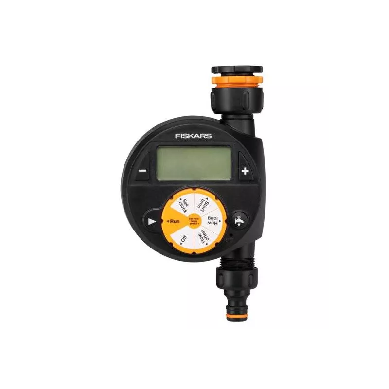 Fiskars Sterownik nawadniania pojedynczy 1054791 Programowanie podlewania Oszczędzanie wody Uniwersalny Łatwa obsługa
