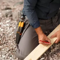 Fiskars Nóż stolarski + Ostrzałka 1023621 Dłuto Cięcie drewna Ergonomiczny