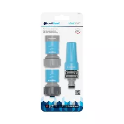 Cellfast Zestaw Zraszacz 3/4" Ideal 50-710 Szybkozłącza Dysza Przyłącze