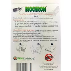 Ekodarpol 2 szt. Pułapka na mole 2w1 Feromonowa Spożywcze Odzieżowe
