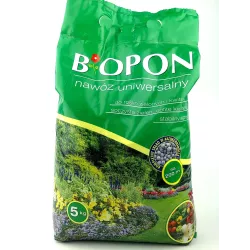 Biopon 5 kg Nawóz uniwersalny granulowany rośliny kwitnące zielone warzywa piękny ogród