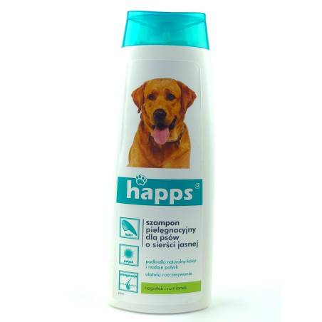 Happs 200ml Szampon pielęgnacyjny dla psów o sierści jasnej nadaje połysk