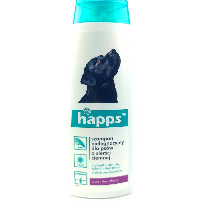 Happs 200ml Szampon pielęgnacyjny dla psów o sierści ciemnej pielęgnuje odżywia